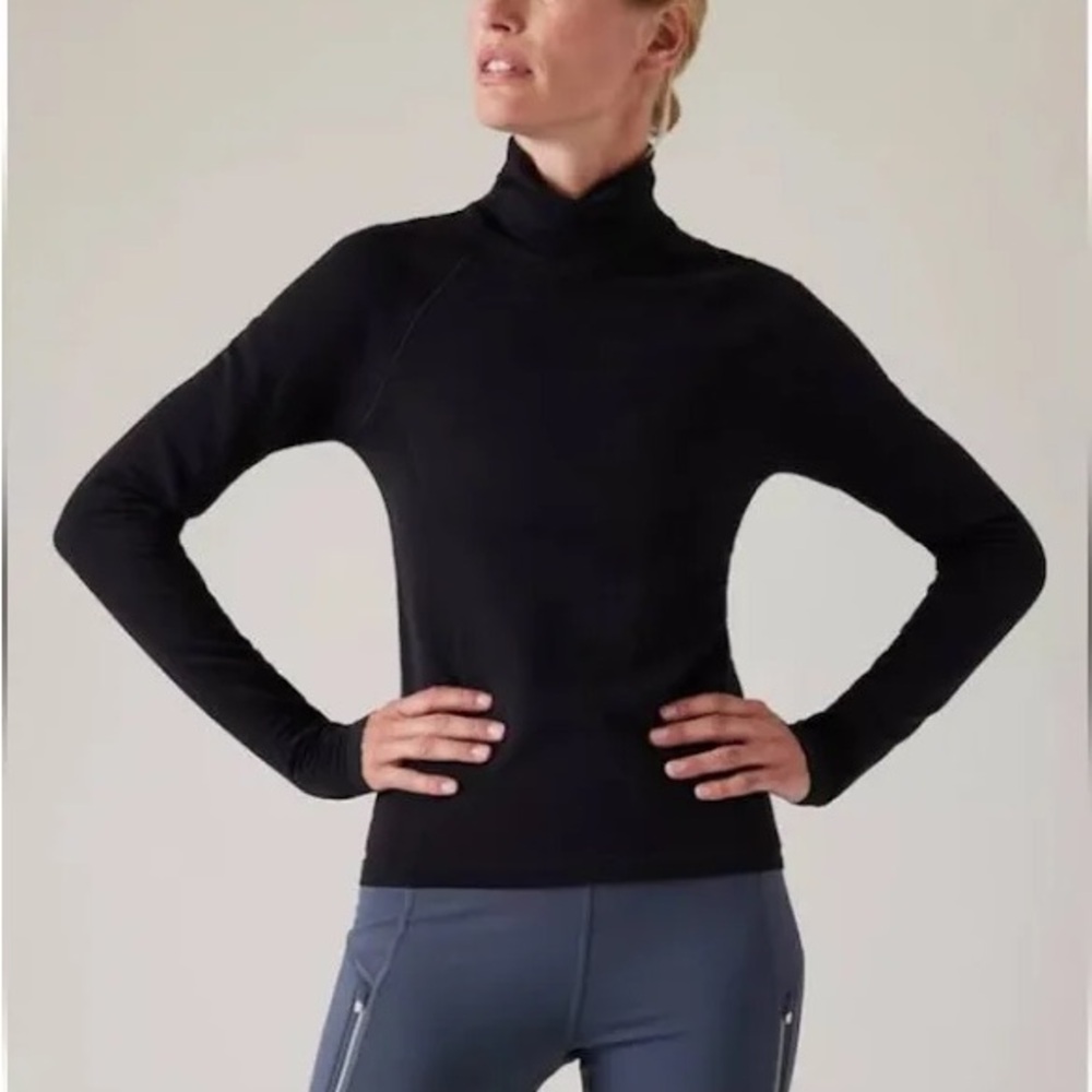 Athleta flurry seamless turtleneck top XL